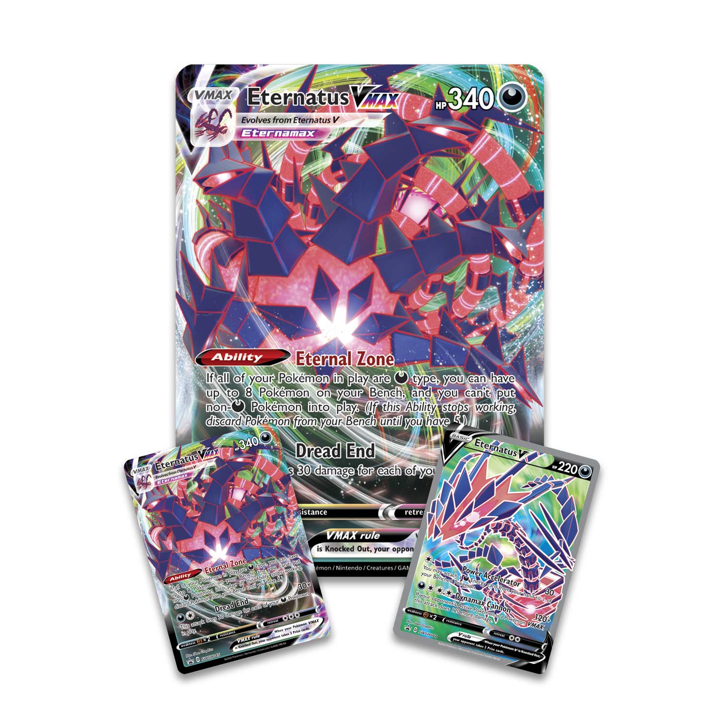 pokemon cards eternatus Amazon.com: Pokemon - Eternatus Vmax 192/189 - Darkness Ablaze - Hyper  Rainbow Rare - Full Art Holo