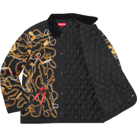 SUPREME CHAIN QUILTED JACKET FW20