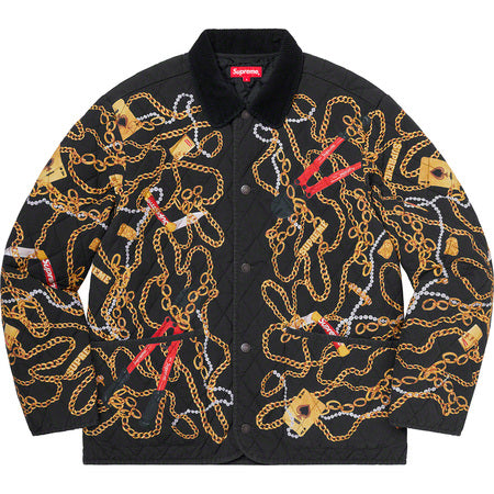 SUPREME CHAIN QUILTED JACKET FW20